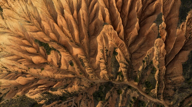 Eroded patterns of Mingo Negro Badlands, Guadalajara