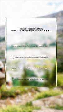 Vertical Liquid Glass List Title 04