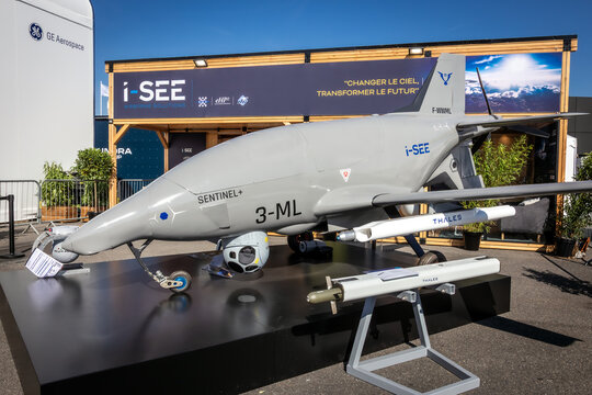 I-SEE Sentinel+ (Spearhead) jet-powered tactical unmanned aerial vehicle (UAV).