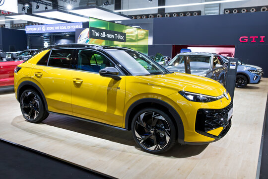 Volkswagen T-Roc subcompact crossover SUV car.