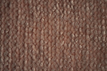 macro texture of soft pink plush fabric. Close-up of cozy textile with delicate fibers and warm pastel tones. Smooth, soft surface creates a calm and comfortable background perfect for fashion, home d © Анна Климчук
