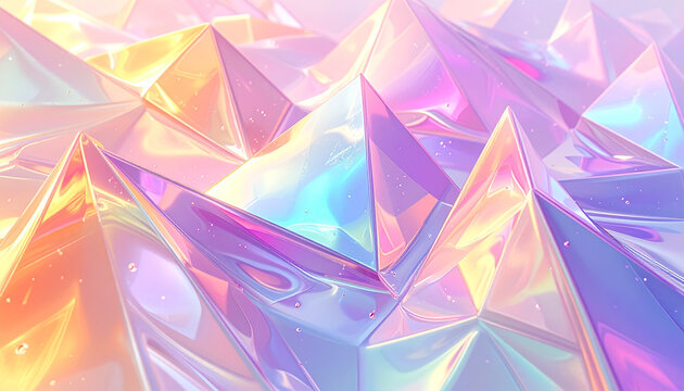 Abstract geometric crystal formation