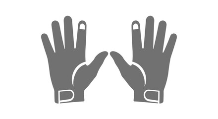 Obraz premium Pair of Gray Protective Work Gloves.