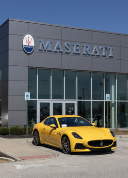 Used Maserati GranTurismo display. With pricing concerns, Maserati is selling preowned vehicles to meet demand. MY:2024