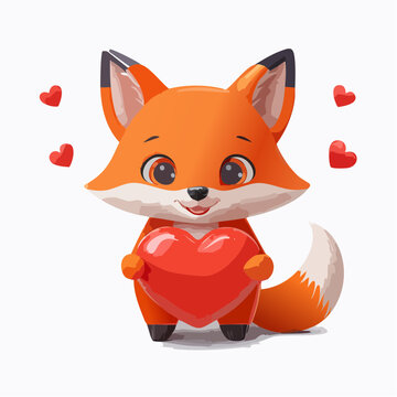 
Kawaii-Stil - Niedlicher  Fuchs