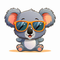 Naklejka premium Kawaii-Stil - Niedlicher Koala