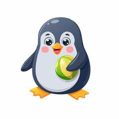 Obraz premium Kawaii-Stil - Niedlicher Pinguin