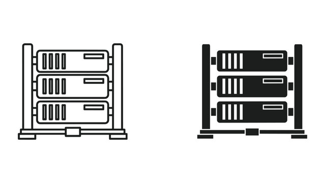 Black and white illustration of two old fashioned radios with antennas on a white background