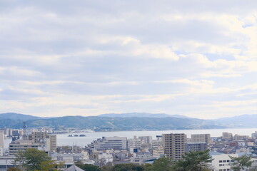 Obraz premium 松江城からの風景