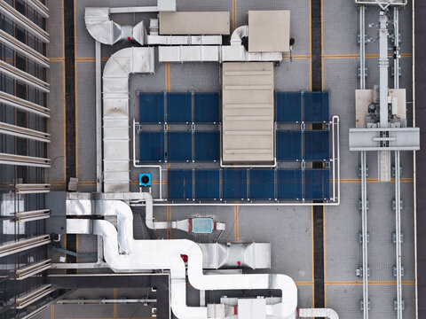 Aerial view of modern city
