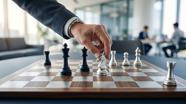 Partie d&rsquo;&eacute;checs en cours strat&eacute;gique