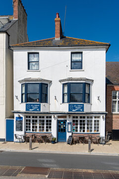 Weymouth,Dorset, UK, 31st March 2026 - A restaurant by the harbour in Weymouth, Les Enfants Terrribles