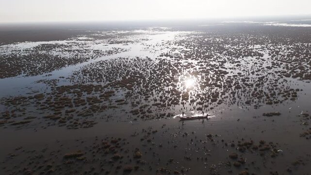 The Al-Jubaysh Marshes, located in Dhi Qar, Iraq, are part of the Mesopotamian marshlands, one of the world's largest wetland ecosystems. Known for their rich biodiversity, these marshes are home to u
