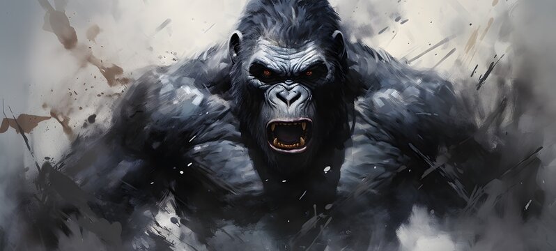 demonic gorilla humanidad full bod,generative AI