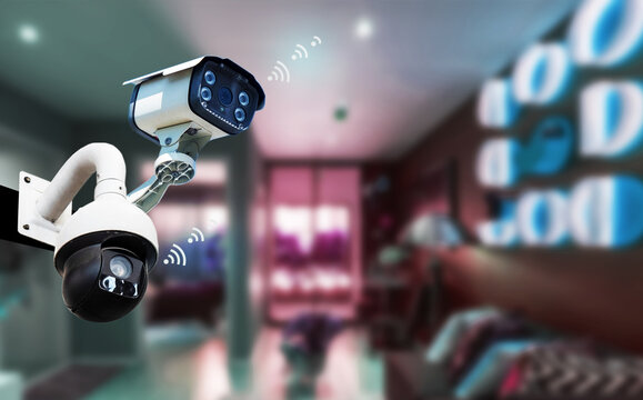 CCTV system, interior room imaging for security with home Wi-Fi internet access, Wi-Fi technology, 24/7 internet access, home security system, and exterior building imaging with 5G and 6G networks.