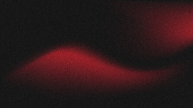 Abstract dynamic ruby red gradient on a black background with grainy noise texture.