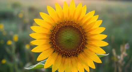 Obraz premium Vibrant Sunflower Bloom in Natural Sunlight