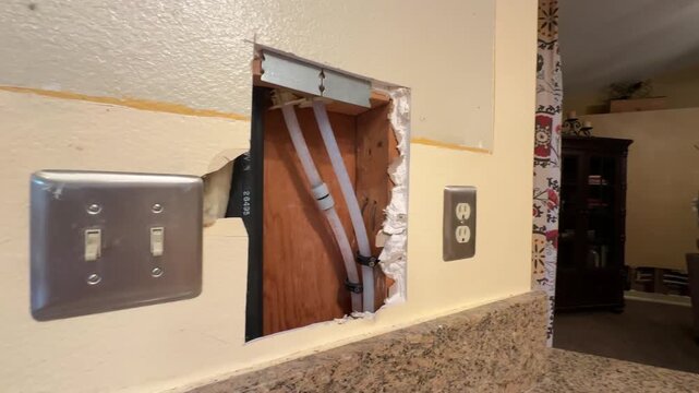 Kitchen Remodel Living Room PEX to Kitchen PEX