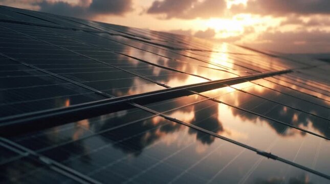 close up of solar panels to convert sunlight into electrical energy