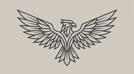 Fototapeta premium Detailed Eagle Illustration Drawing.