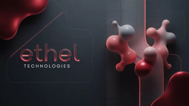 Ethel Technologies Branding with Abstract 3D Shapes