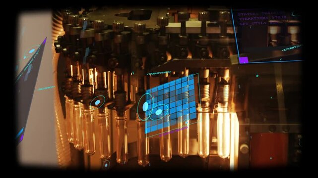 Rotating vial carousel sensing signal, indexing vials under actuator for inspection via AR grid