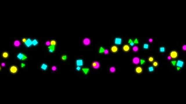 Abstract neon shapes create a compelling genomic data visualization flowing across a dark screen, perfect for digital science and technology concepts and modern presentations.