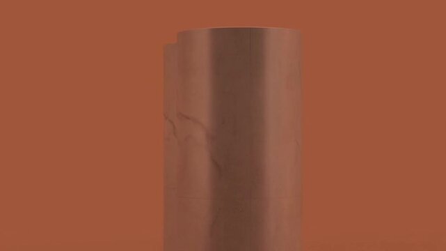 Cracked brown cylindrical objects side by side.