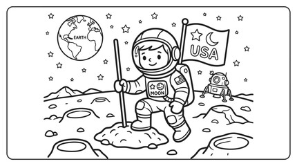 Astronaut in Space Suit Smiling.
