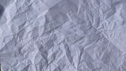 Fototapeta premium Crumpled White Paper Texture Background