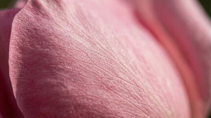 Fototapeta premium Extreme macro close-up of delicate pink rose petal texture 
