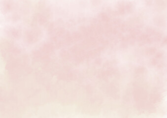 Obraz premium Soft pink watercolor background with copy space, pastel abstract texture, light gentle wash gradient, delicate backdrop