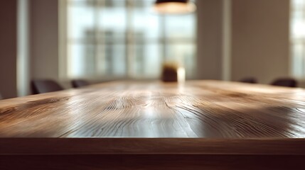 Empty tabletop as the main subject tailored for brand presentation, softly layered background with bright neutral tones, diffused lighting creating a soft commercial glow, slight low-angle shot with a