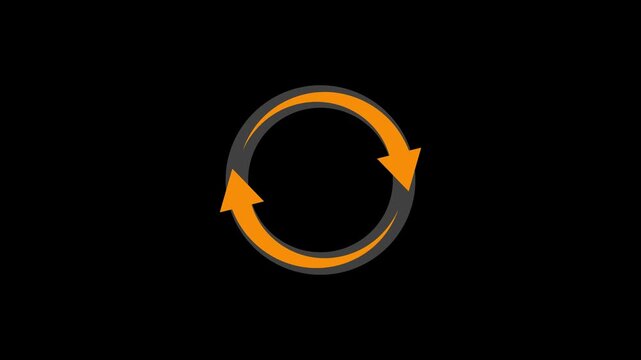 Refresh Reload Sync Arrows Loop Animation Seamless Loop Update Cycle Icon Technology Motion Graphics