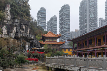 Fototapeta premium West putuo buddha temple in Guiyang Guizhou China