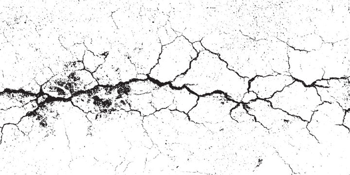 Grunge Urban Texture Vector.  grunge white, black damaged rusty crack and scratch wall texture design vector Cracked concrete wall covered texture .dust distress grainy grungy effect,