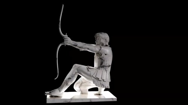 18 Sculpture of Seated Hercules Made with 3D render not AI
