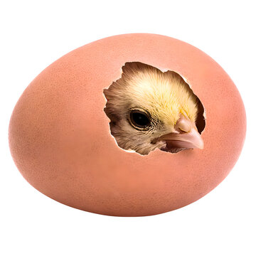 Baby Chick Hatching from Egg