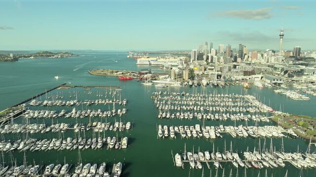 SkyCity and Marina with Boats and Harbor View