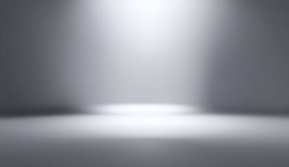 Naklejka premium A soft, diffused light illuminates a minimalistic space, creating an atmospheric and serene ambiance ideal for focus or inspiration.