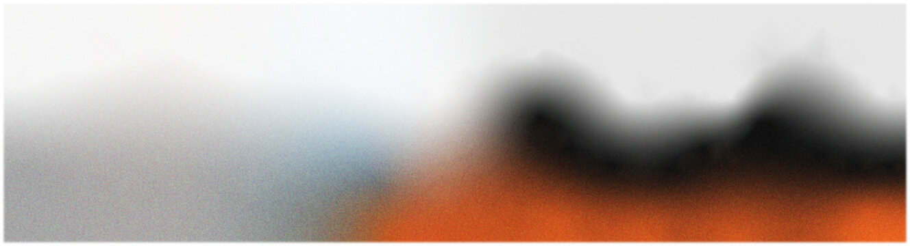 Sunset orange and grey gradient with a rich grain effect. It gives a warm, nostalgic feel with soft dark shadows,Transparent background..