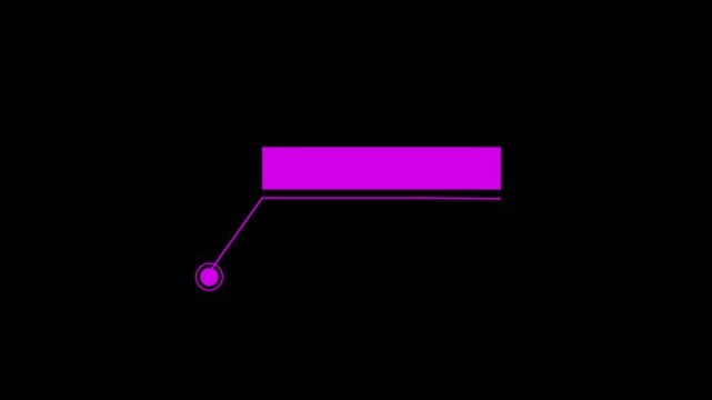HUD elements with blank text animation. Simple HUD elements rectangle frame lines motion graphics. call out interface element 4k video footage.