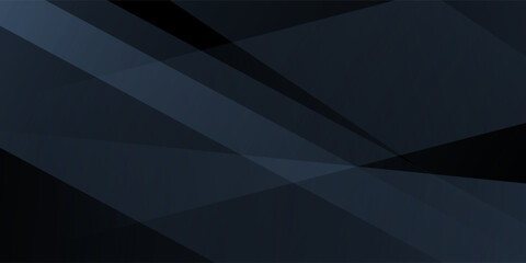 Obraz premium Modern black dark blue white abstract background. Minimal. Color gradient. Web banner. Geometric shape. 3d effect.