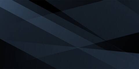 Obraz premium Modern black dark blue white abstract background. Minimal. Color gradient. Web banner. Geometric shape. 3d effect.