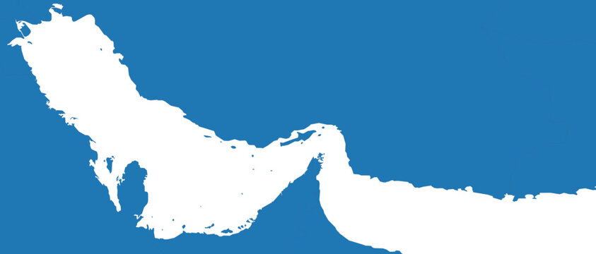 Kharg island map Outline for Reuse