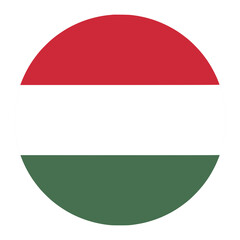 Fototapeta premium Hungary Flag in Circle Shape