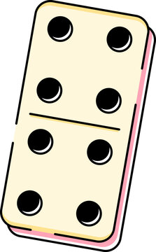 Domino Tile Piece Illustration