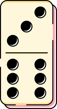 Domino Tile Piece Illustration