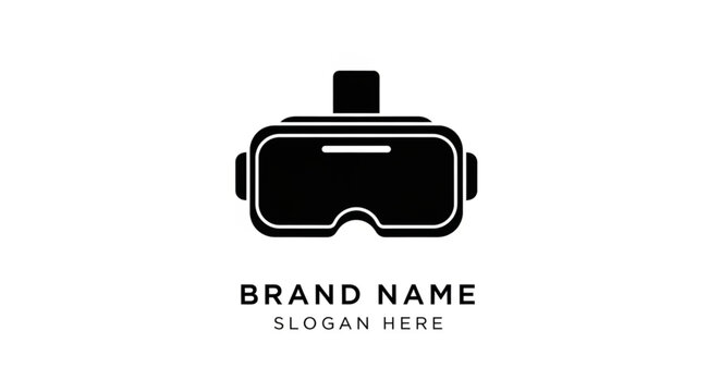 Sleek Virtual Reality Headset Logo Design for Immersive Experiences.