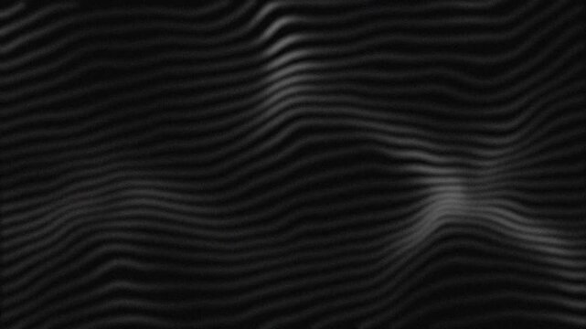 Blurred Flowing Wave Lines Forming Abstract Grainy Texture on Dark Background